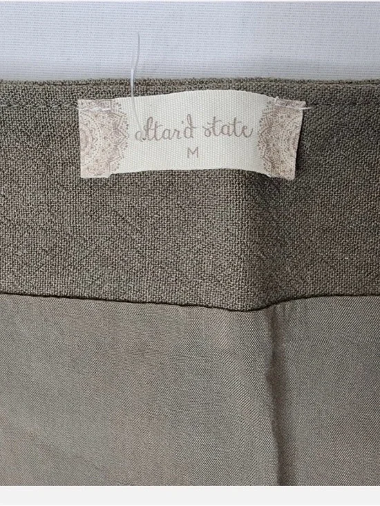 Altar'd State Embroidered BOHO Mini Skirt Olive Green Size Med Floral Colorful - Picture 7 of 8